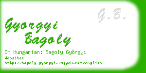 gyorgyi bagoly business card